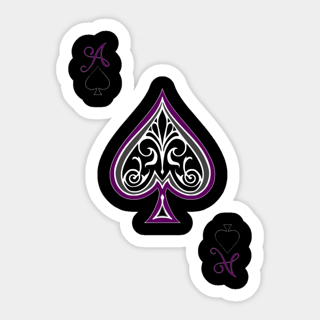 ACE of spades Sticker by Nathasha